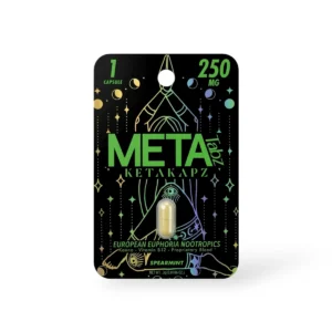 meta tabz ketakapz european euphoria nootropic spearmint 250mg capsule 1ct 60447