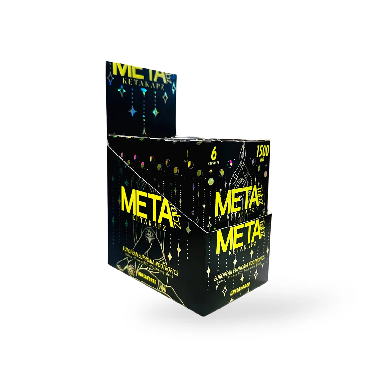 meta tabz ketakapz european euphoria nootropic unflavored 1500mg capsules 6ct box 82643 meta tabz ketakapz european euphoria nootropic unflavored 1500mg capsules 6ct box 82643