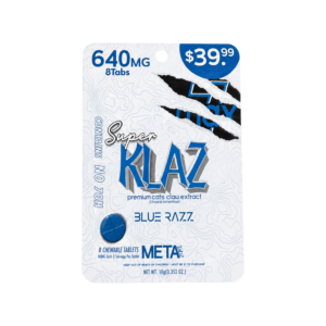 meta tabz 7max klaz cats claw prop blend tablets blue razz 640mg 8ct 80mg tab