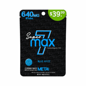 meta tabz super 7max 7oh kratom extract tablet blue razz 6400mg 8ct 80mg tab 300x300